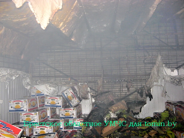 Пожар на Брестском рынке: «пострадали»… бананы - фото