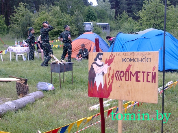 Полевой лагерь юных спасателей развернулся в Жабинковском районе