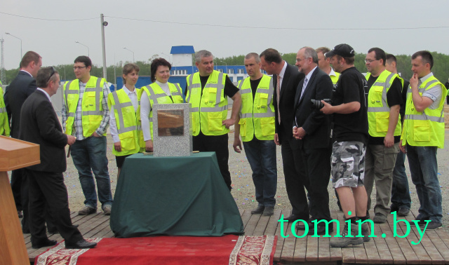 В Брестском районе установлен знак в честь начала строительства сервисной зоны приграничного грузового терминала «Козловичи-2»