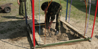Боевую гранату обнаружили в песочнице лунинецкого детсада (фото) 