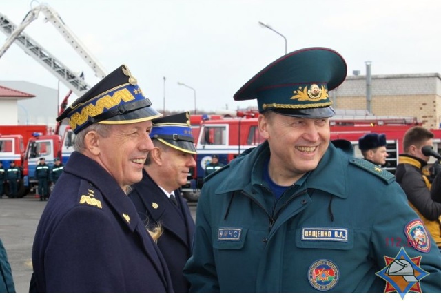 В Бресте встретились министр по ЧС Беларуси и главный комендант Государственной пожарной службы Польши - фото