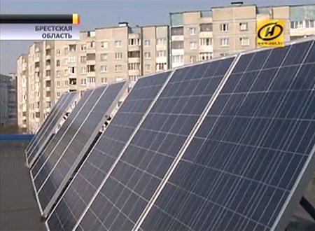 Первую в Беларуси солнечную электростанцию открыл предприниматель из Бреста