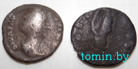 Римские монеты, которые нашел художник Анатолий Желудко на берегу канала Винец в Березовском районе - фото