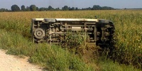 В Малоритском районе перевернулся "Фольксваген LT35", водитель погиб на месте - фото