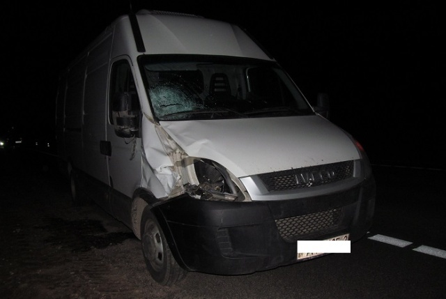 Под Лиозно на Р21 микроавтобус сбил троих подростков - фото 