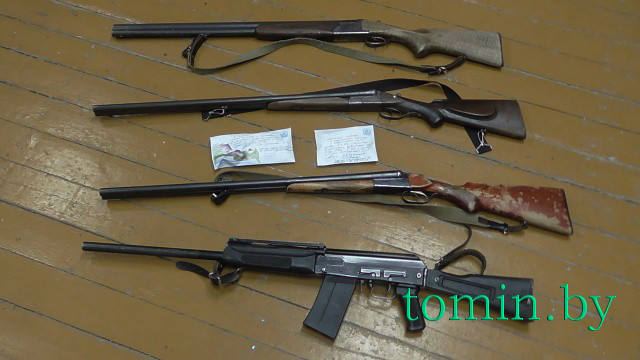У браконьеров в Дрогичинском районе конфисковали 4 ружья, включая бельгийский раритет - фото