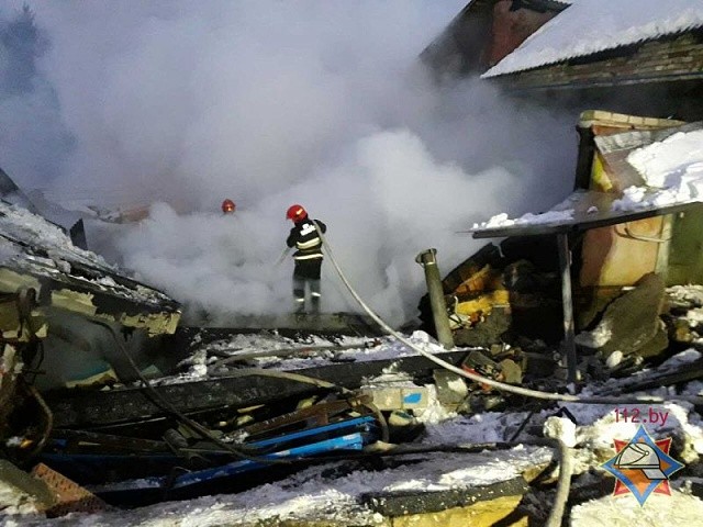 Взрыв в гаражном кооперативе «Автотурист» в г.п. Мачулищи - фото