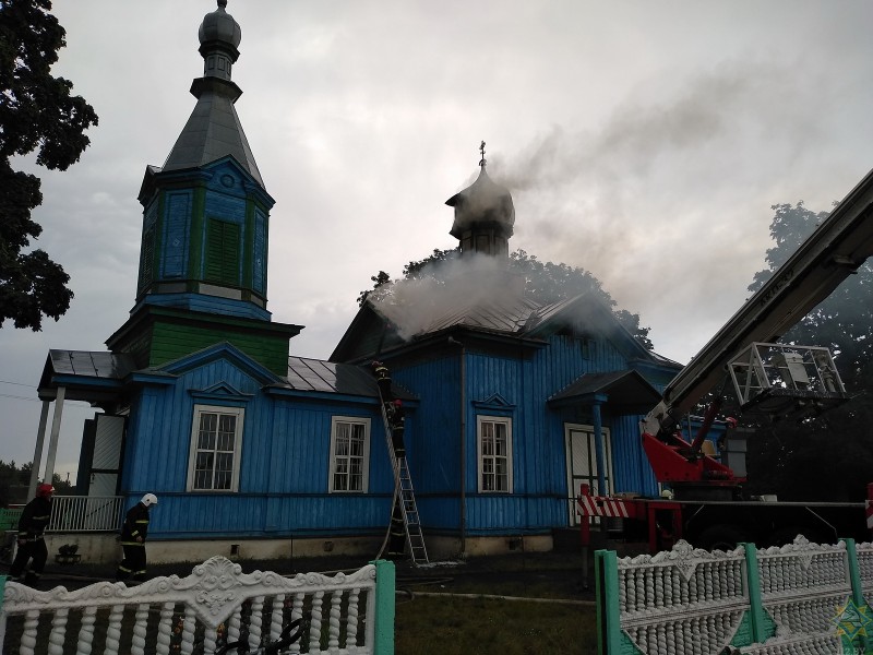 Пожар в церкви, Кобринский район