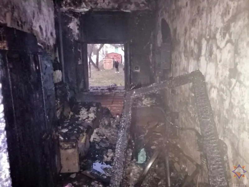 На пожаре в Пинске спасены шесть человек