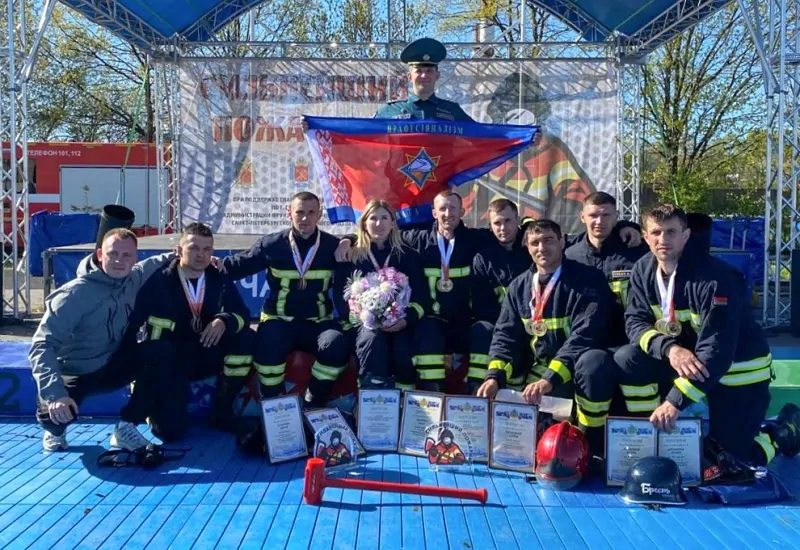 Спасатели Брестчины – победители международных соревнований «Сильнейший пожарный» в Санкт-Петербурге
