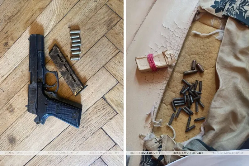 Патроны и газовый пистолет нашли в квартире брестчанина