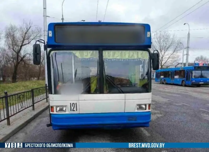 В Бресте резко затормозил троллейбус — упала пассажирка