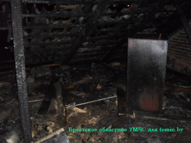 Пожар в Бресте на Ковельской