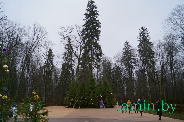 Поместье Белорусского Деда Мороза в Беловежской пуще. Главная ёлка. Фото Тамары ТИБОРОВСКОЙ.