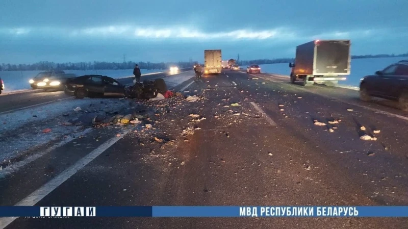 Двойное ДТП на М1 в Барановичском районе: погиб житель Брестчины