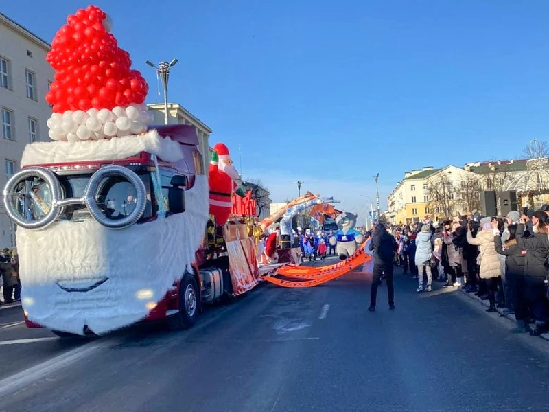 Первый Рождественский парад в Бресте