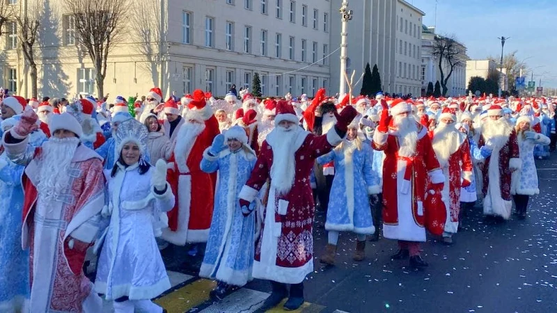 Первый Рождественский парад в Бресте