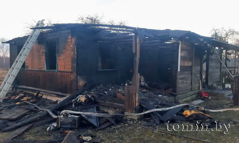 В Липинках Брестского района сгорел жилой дом