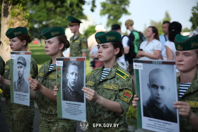 Акция «Боевой расчет» в Бресте: памяти павших на границе в июне 1941 года пограничников посвящается
