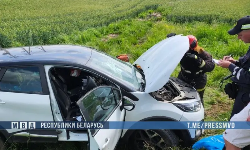 На М1 «Рено» протаранил отбойник и перевернулся: погибли двое