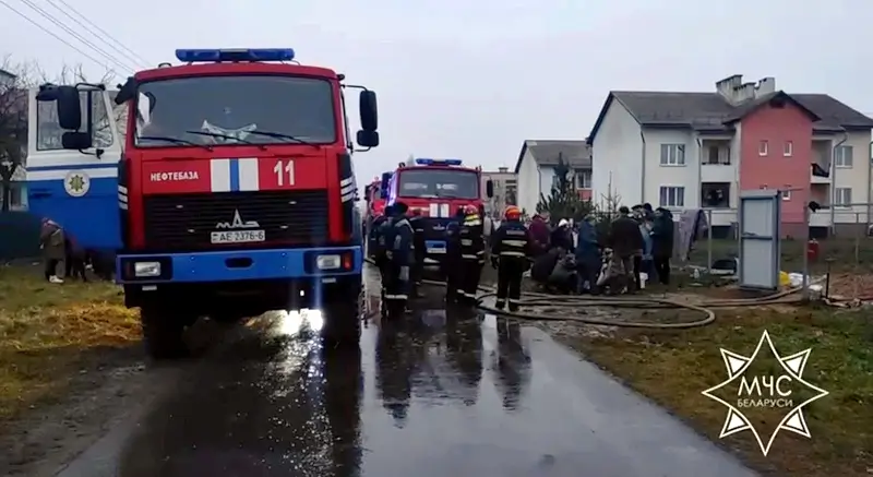 Житель Могилевщины вынес из огня двух малышей