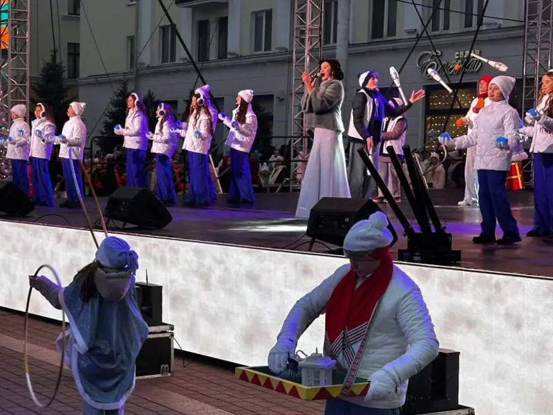 В Бресте зажгла огни главная новогодняя елка города: как это было