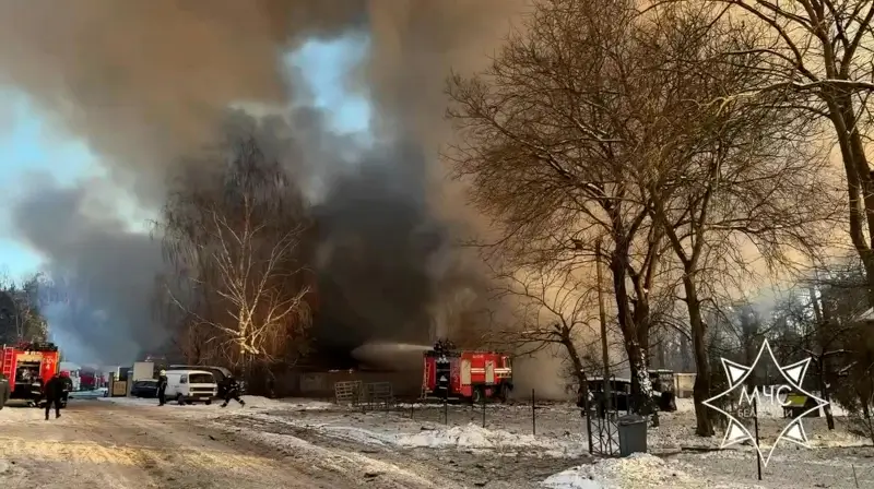 Пожар на складе пиротехники в Бресте