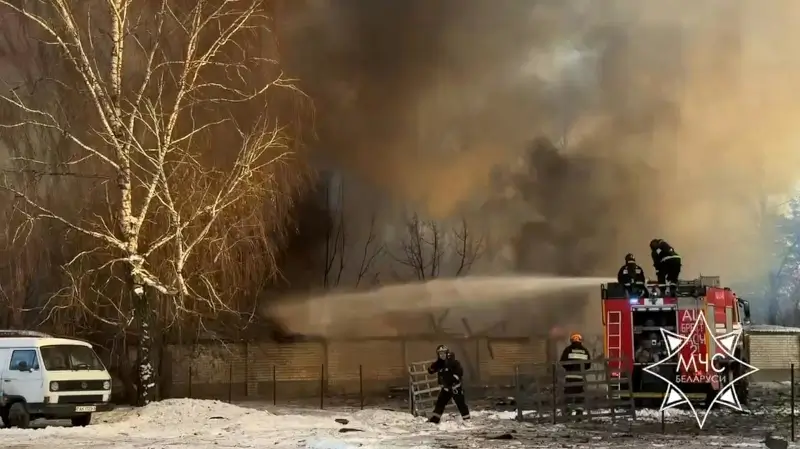 Пожар на складе пиротехники в Бресте