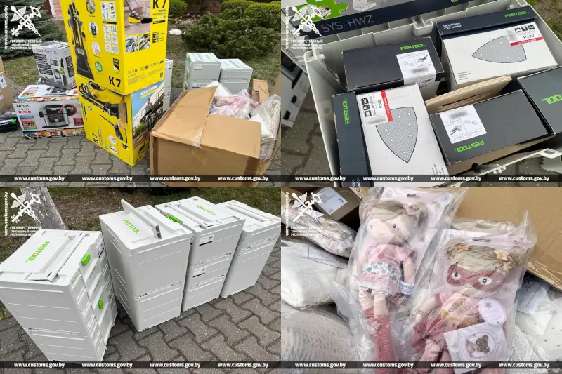 Партию импортных товаров задержали оперативники Брестской таможни на М1
