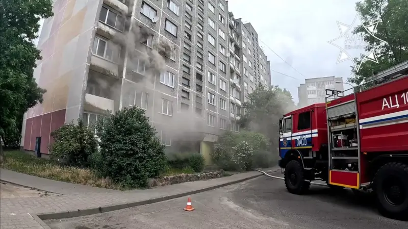 В Бресте на Дубровской спасли мужчину на пожаре