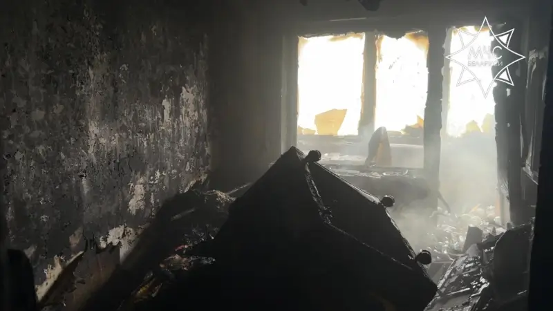 В Бресте на Дубровской спасли мужчину на пожаре