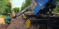 В Гродно стрела крана упала на рабочего