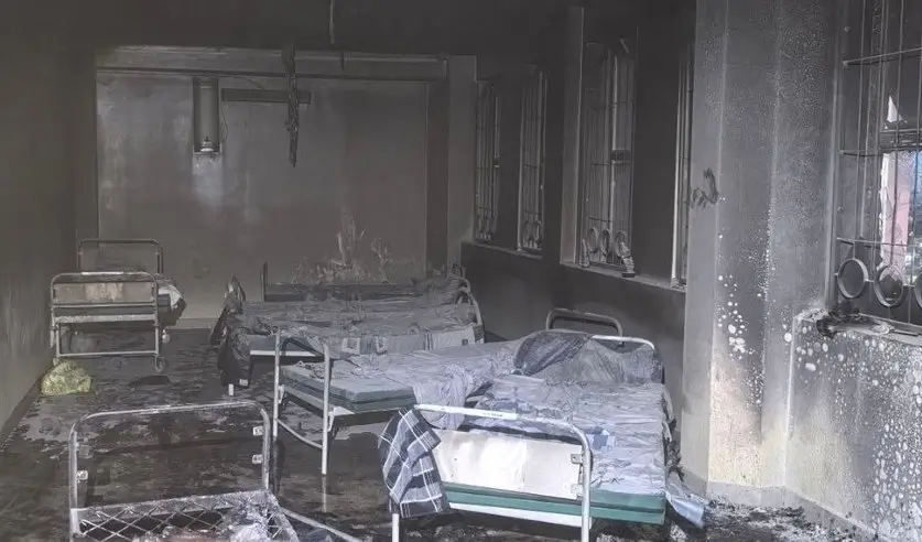 Пожар в гродненской клинике: пациент устроил поджог в палате Пожар в гродненской клинике: пациент устроил поджог в палате