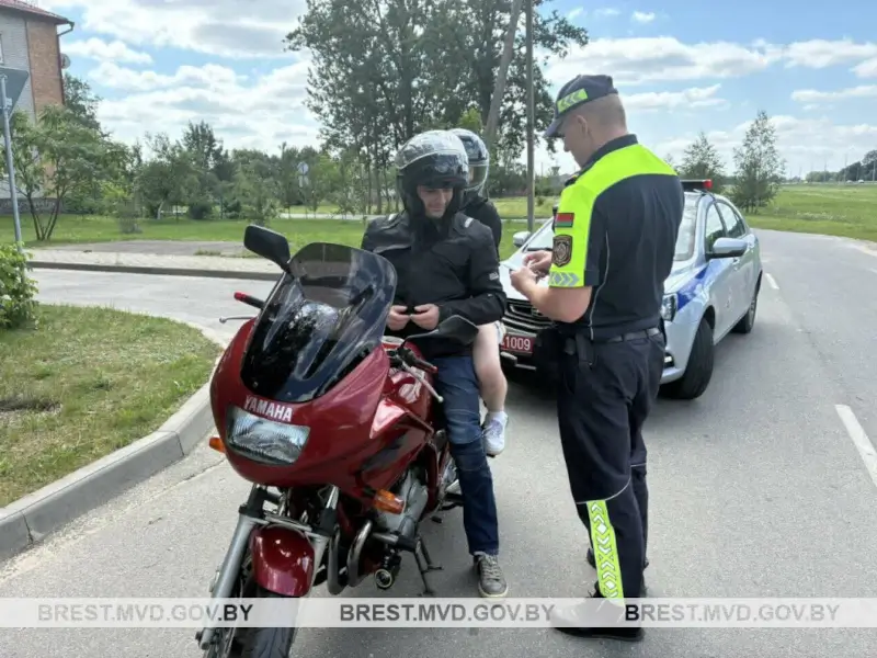 Почти полсотни мотоциклов отправлены на штрафстоянки на Брестчине за выходные
