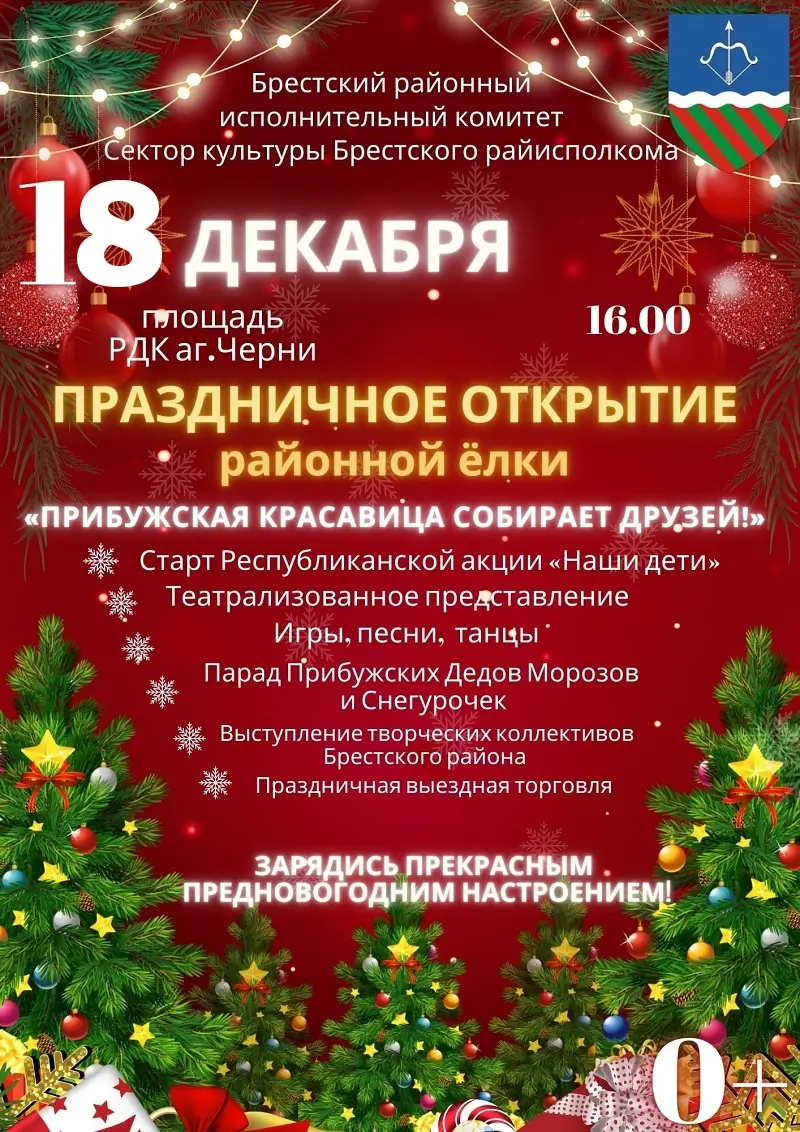 Под Брестом зажжет новогодние огни главная ёлка Прибужья: что в программе