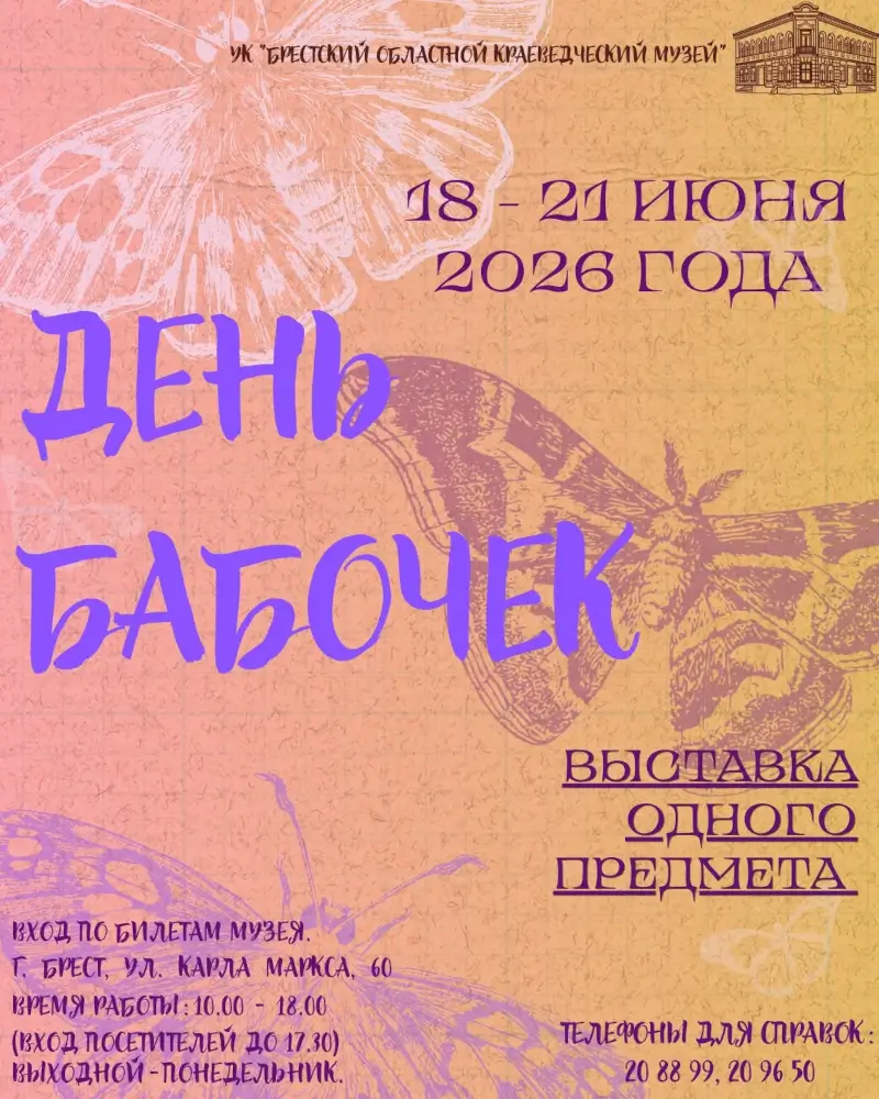 В Бресте пройдет выставка ко Дню бабочек В Бресте пройдет выставка ко Дню бабочек