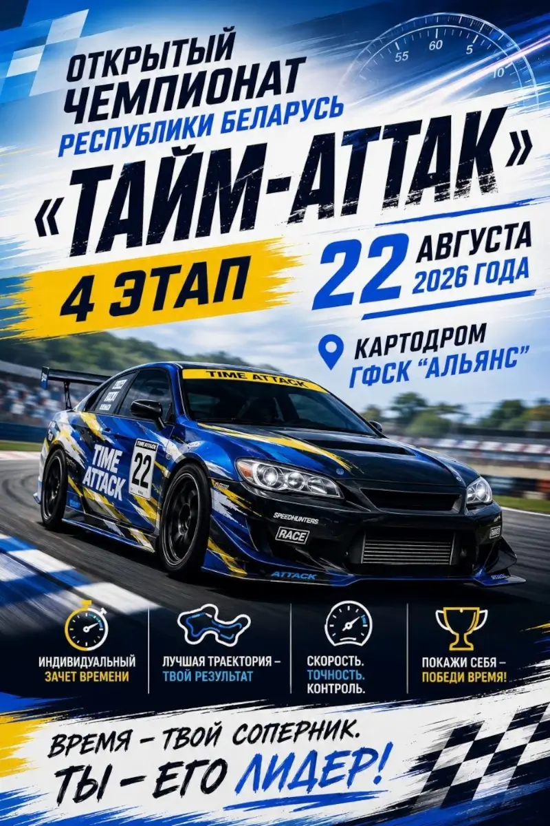 В Бресте пройдут гонки Time-Attack В Бресте пройдут гонки Time-Attack