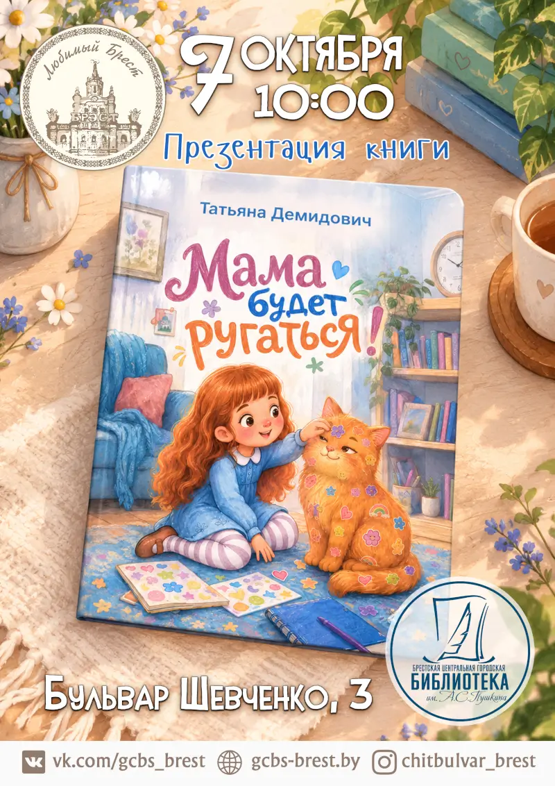 «Мама будет ругаться!»: Татьяна Демидович представит новую книгу в Бресте «Мама будет ругаться!»: Татьяна Демидович представит новую книгу в Бресте