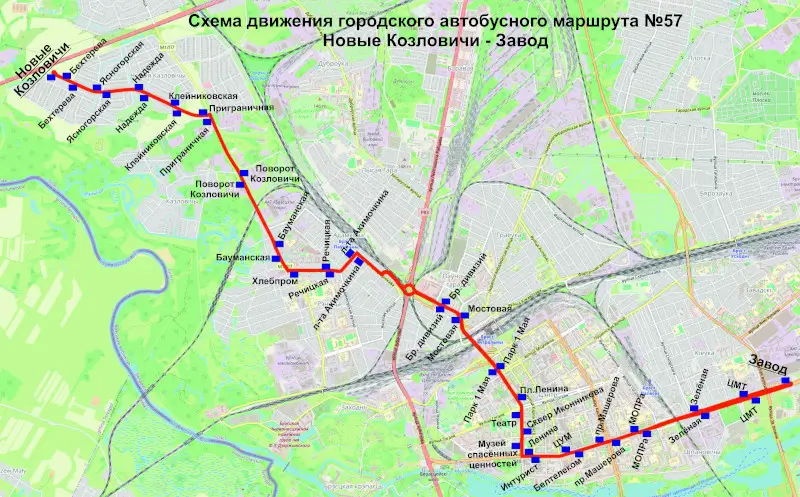 Автобус 57 в Бресте