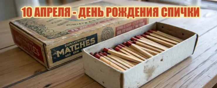 10 апреля - день рождения спички