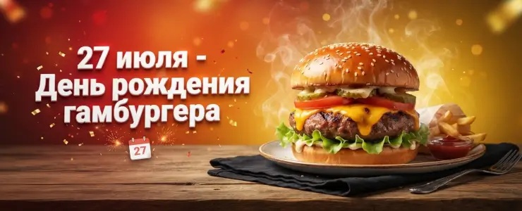 27 июля - День рождения гамбургера