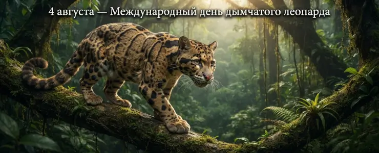4 августа - Международный день дымчатого леопарда