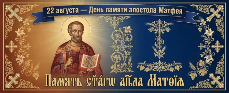 22 августа - День памяти апостола Матфея