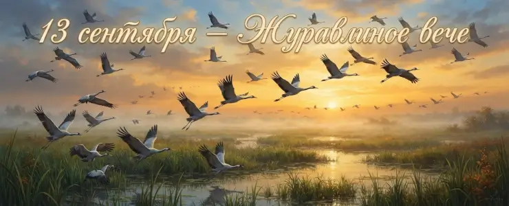 Куприянов день &mdash; Журавлиное вече: почему 13 сентября наблюдали за журавлями и шли за клюквой