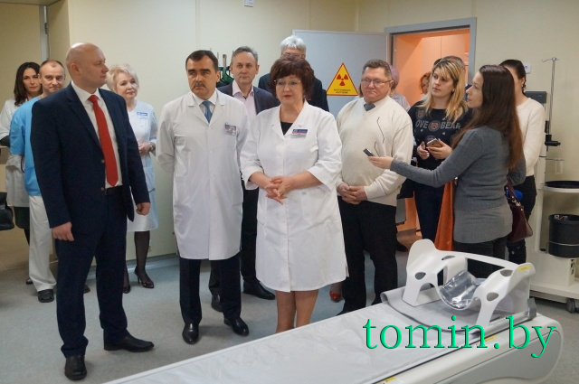 Кабинет компьютерной томографии открыт в Брестской областной больнице. Фото Тамары ТИБОРОВСКОЙ Кабинет компьютерной томографии открыт в Брестской областной больнице. Фото Тамары ТИБОРОВСКОЙ