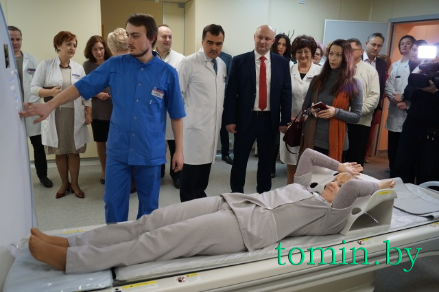 Кабинет компьютерной томографии открыт в Брестской областной больнице. Фото Тамары ТИБОРОВСКОЙ Кабинет компьютерной томографии открыт в Брестской областной больнице. Фото Тамары ТИБОРОВСКОЙ