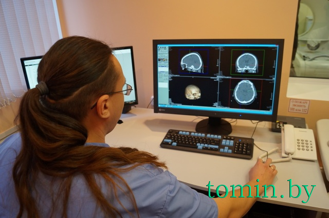 Кабинет компьютерной томографии в Брестской областной больнице. Фото Тамары ТИБОРОВСКОЙ Кабинет компьютерной томографии в Брестской областной больнице. Фото Тамары ТИБОРОВСКОЙ