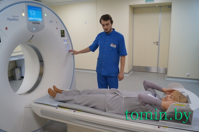Кабинет компьютерной томографии в Брестской областной больнице. Фото Тамары ТИБОРОВСКОЙ Кабинет компьютерной томографии в Брестской областной больнице. Фото Тамары ТИБОРОВСКОЙ